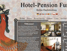Tablet Screenshot of hotel-pensionfunk.de